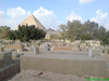Cemetery at pyramids near pond bottom and trees.  These photos, pictures and pics will reveal far more than you ever expected.  Get the free book, The Solomon Series: Great Pyramid Mystery Resolved at www.SolomonSeries.com NOW!(Click here to view enlarged Photo)