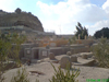 Overlooking cemetery to what Ted calls the 'Sphinx Bluff'.  This bluff exists due south of the Sphinx and is naturally existing terrain from which the(Click here to view enlarged Photo)